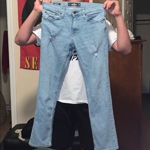 Slim Straight Hollister Epic Flex Ripped Jeans